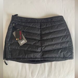 SKHOOP mini puffer skirt XL black